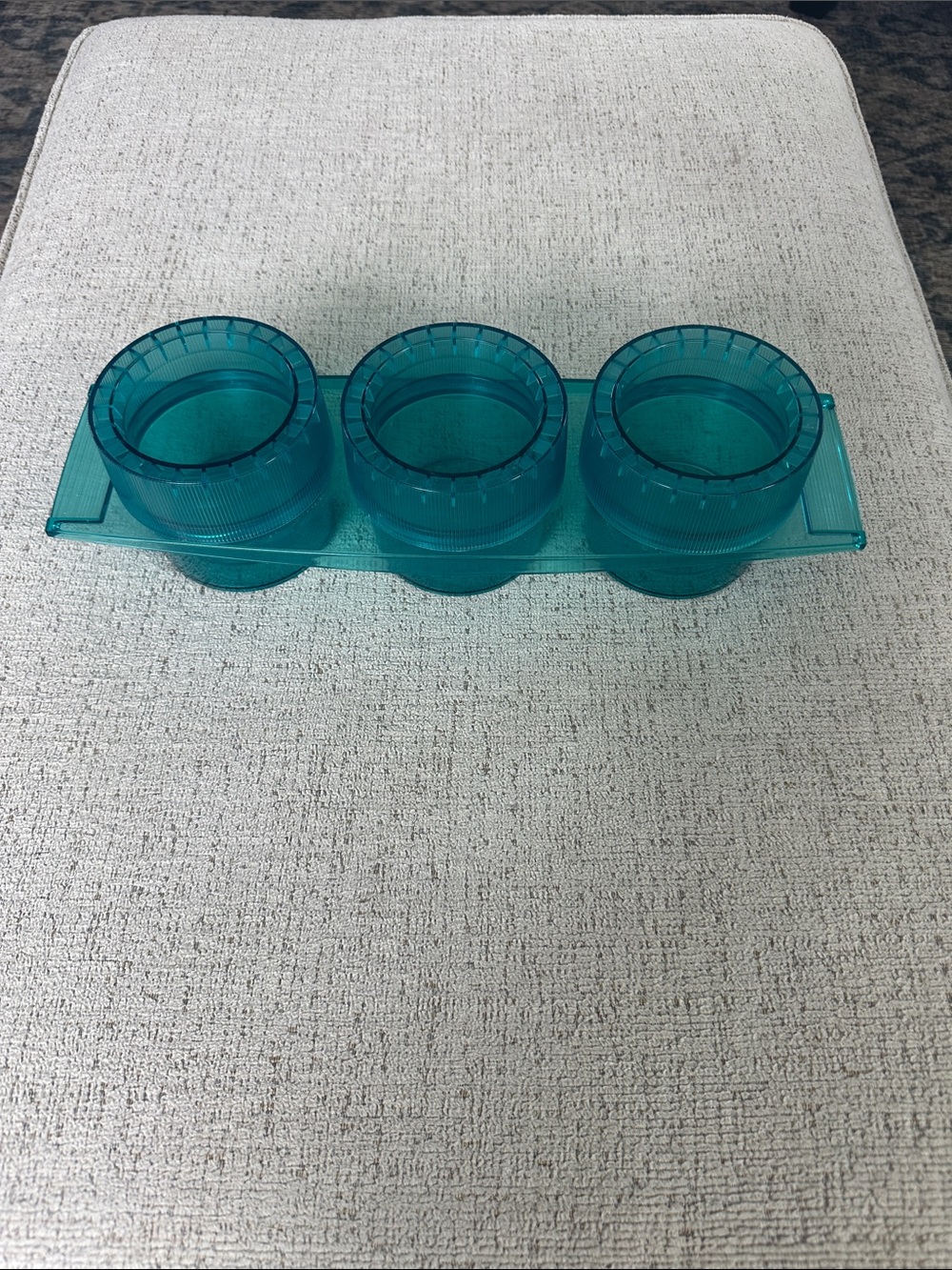 Vintage Tupperware Tuppercraft Trio Sprout Planter Set - 1970s Turquoise